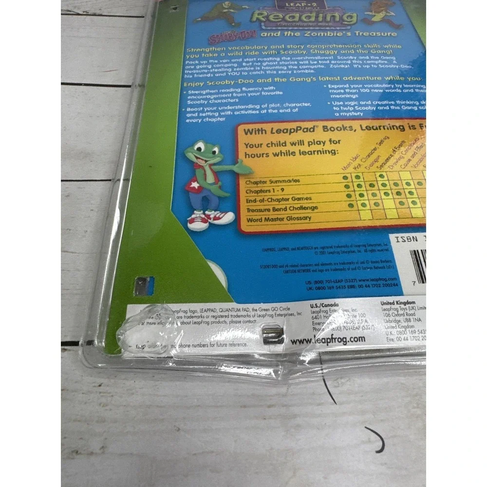 NEW LeapPad Leap 2 Reading Scooby-Doo and the Zombie's Treasure Book & Cartridge